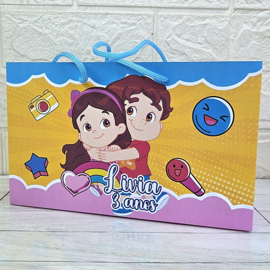 Kit Sacolas Surpresa Maria Clara e JP Personalizada | Lembrancinhas Festa Infantil Aniversário