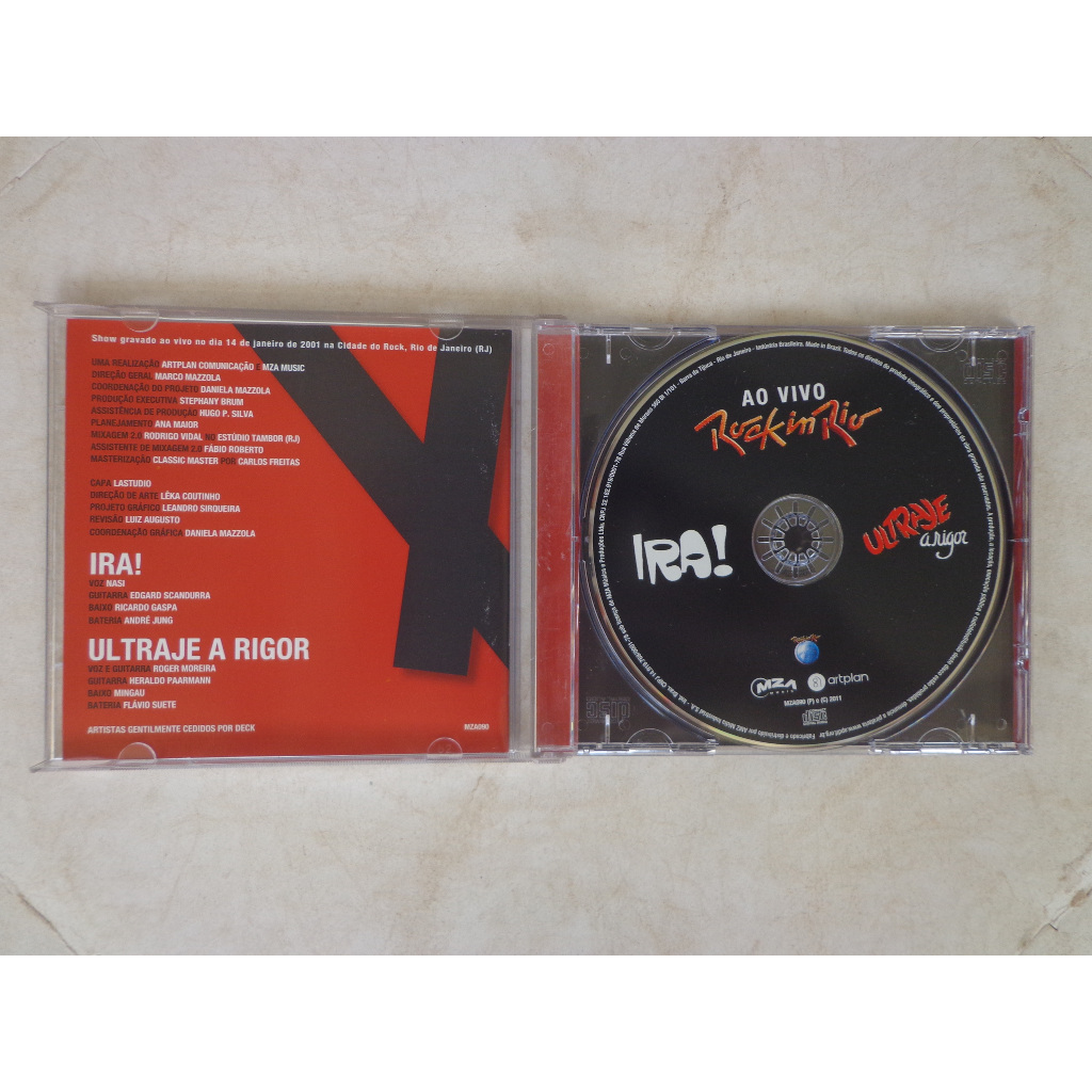Cd Ira ! Ultraje a Rigor - Ao vivo Rock in Rio