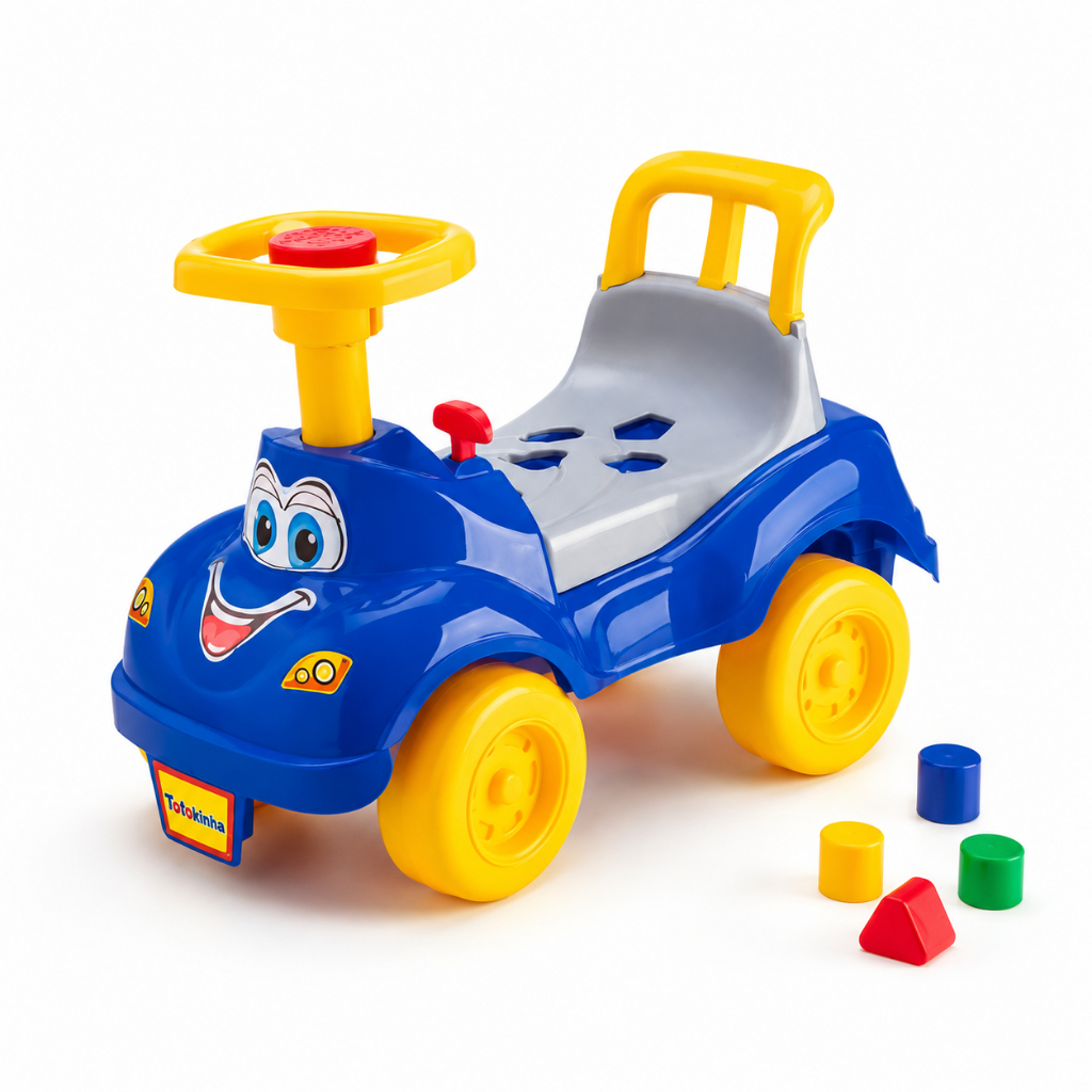 Totokinha Clássica Motoca Infantil para Passeio Andador Triciclo Bebê Carrinho