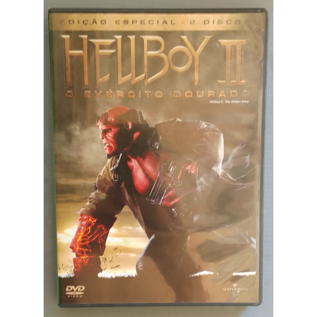 Dvd Hellboy 2 O Exército Dourado Duplo  bem conservado