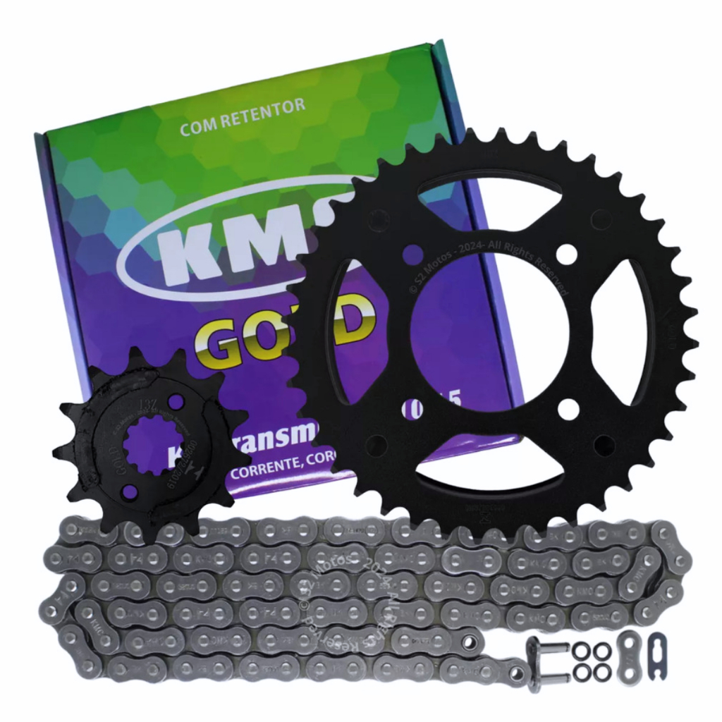 Kit Relação Tração Transmissão Honda CB TWISTER 250F 2016 2022 Com Retentor Original KMC