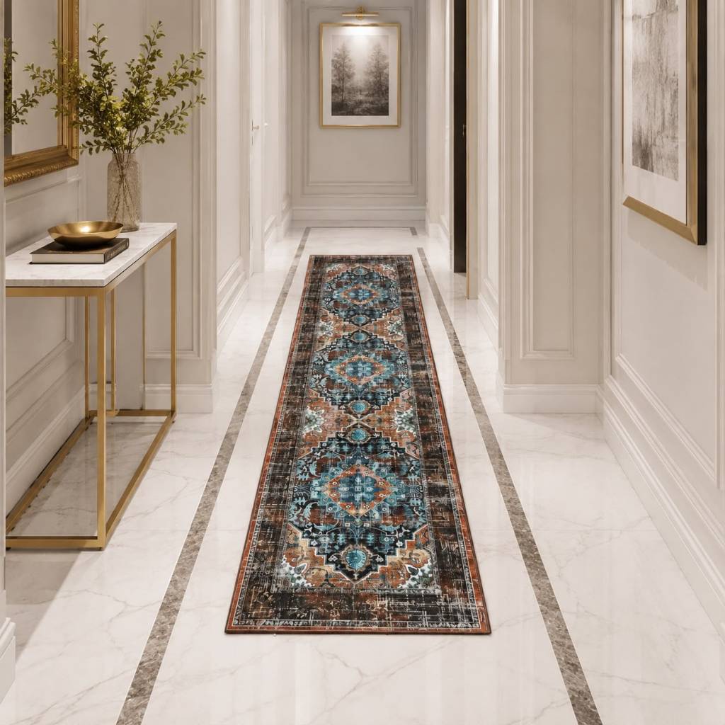 Tapete sala Passadeira 1,50 x 50 cm Antiderrapante Corredor Sala Quarto Moderno Promoção