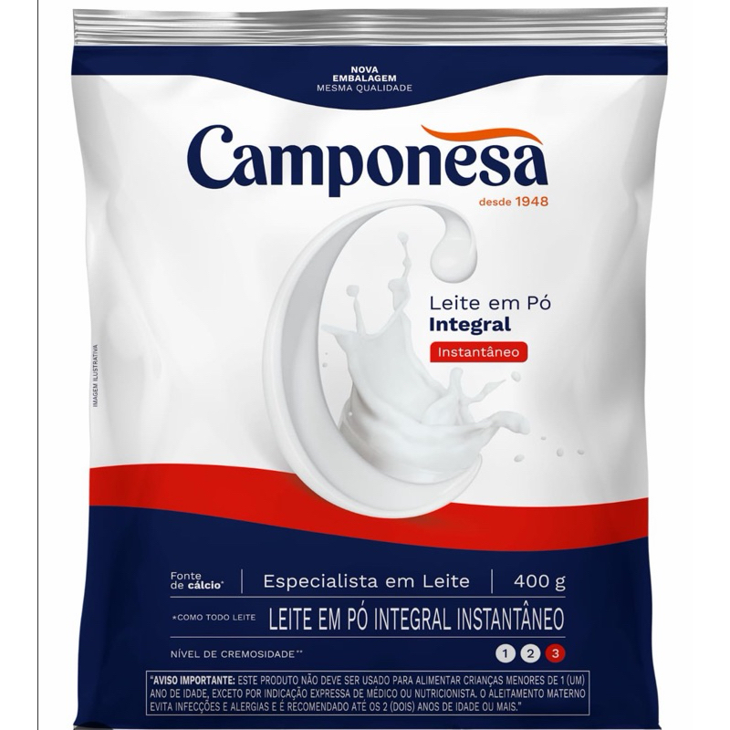 Leite em pó camponesa EMBARE 400 g