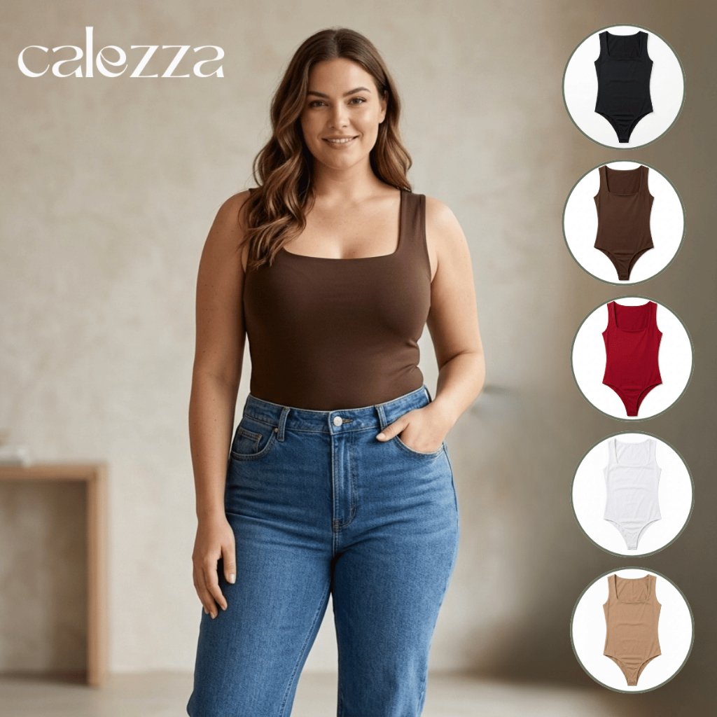 Body Regatinha Alça Grossa Forro no Busto Tecido Duplex Premium Moda Estilo Básico Confortável