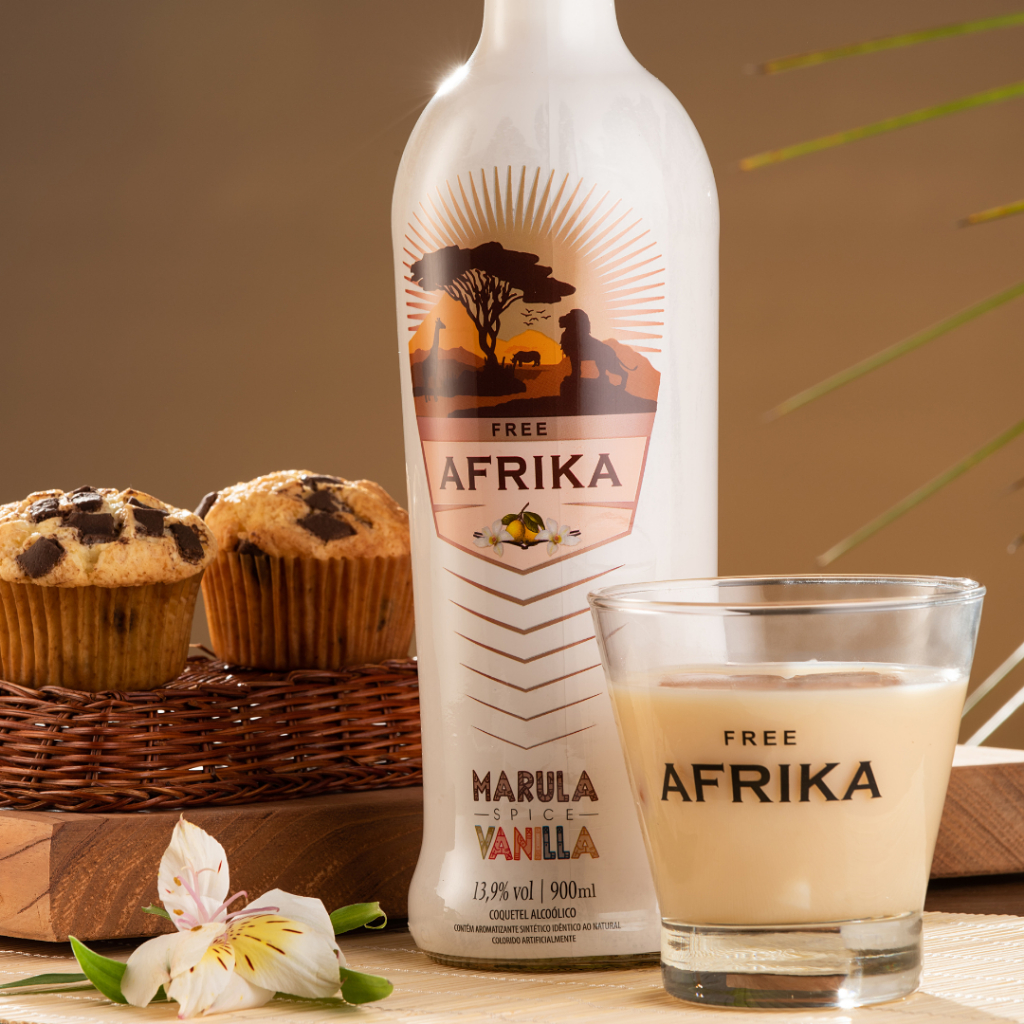 Kit Free Afrika Licor: Marula + Vanilla + Café + Pistache + Doce de Leite — imagem 2 de 2