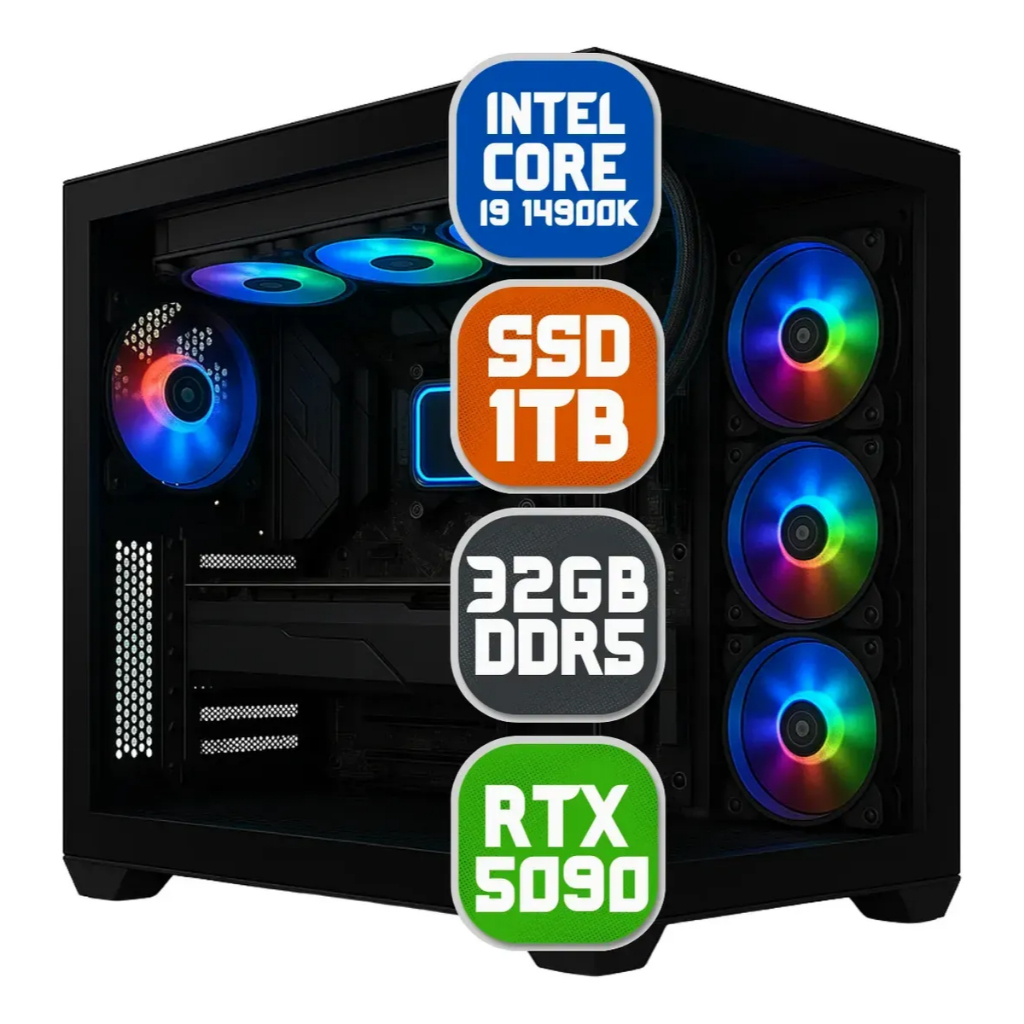 Pc Computador Gamer Intel Core I9 14900k, Rtx 5090, 32gb DDR5, nvme 1tb - Gabine