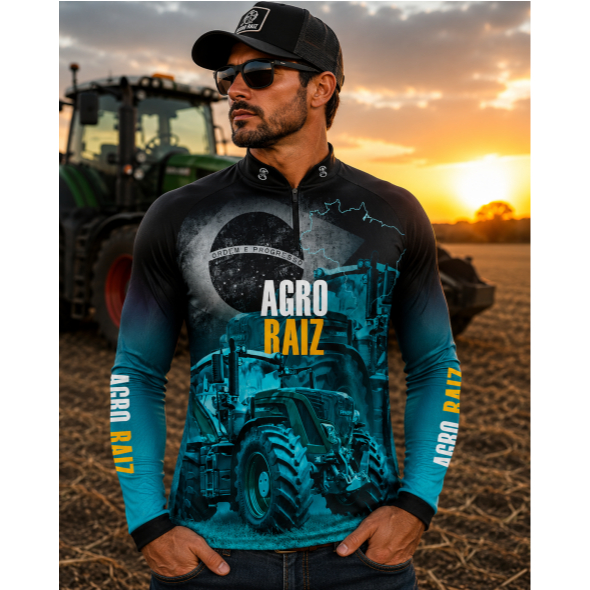 Camiseta Camiseta Super King Agro Trator Proteção Solar Uv50+ Dry Fit Gll-141
