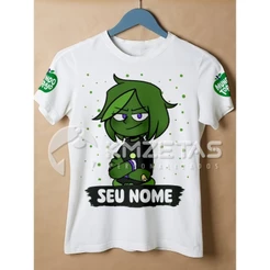 Blusa Azedo Mundo Torajo Camisa Infantil Personalizada com Nome T-Shirt Unissex