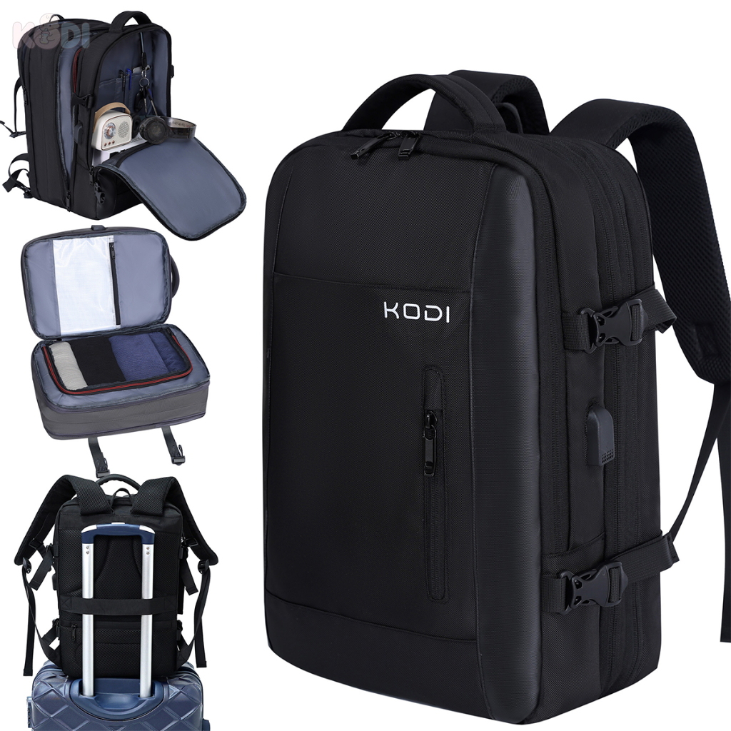 Mochila Viagem Feminina Masculinas Multifuncional Reforçada Impermeável Expansível Mochila Notebook Antifurto USB -Q7