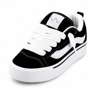 Tenis Old KnU Vintage Black Cadarço Grosso Confortavel Leve Casual Skate Passeio