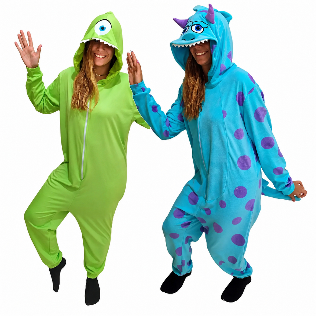 Pijama Kigurumi Plush Sulley E Mike Wazowski Disney Adulto Sullivan