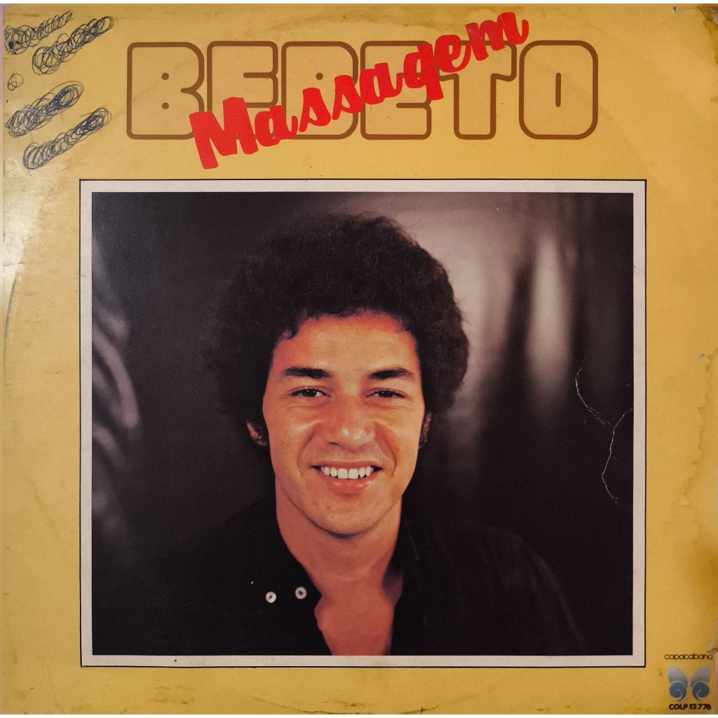 LP BEBETO MASSAGEM 1981 ( CAPA COM MARCAS DO TEMPO DISCO DISCO OTIMO ESTADO )