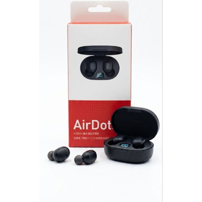 Fone De Ouvido Sem Fio AirDots Bluetooth 5.1 Com Display Digital LCD Estojo Carregador Portátil Alta Qualidade