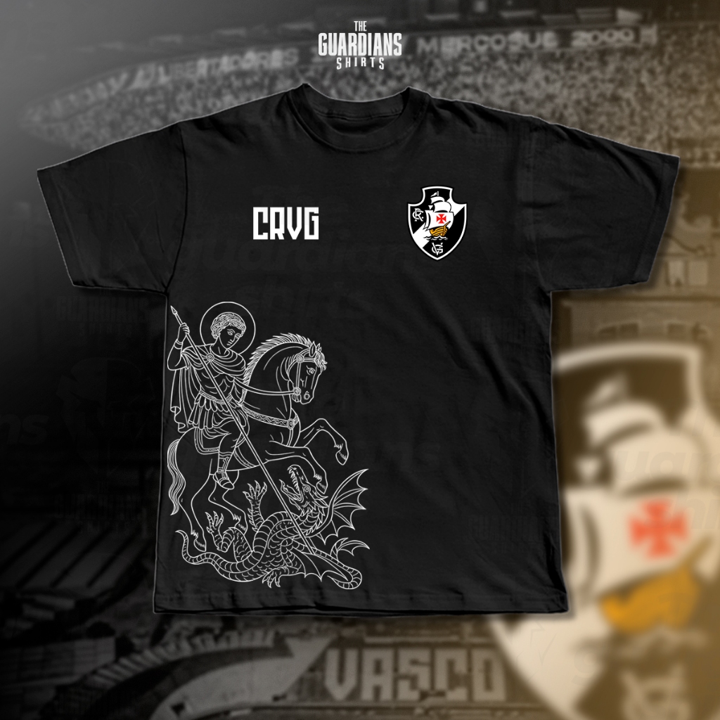Camiseta Vasco São Jorge CRVG 100% Algodão unissex