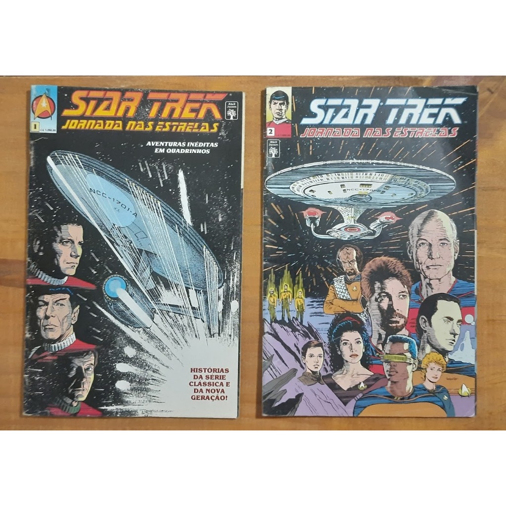 HQ Star Trek Jornada Nas Estrelas N. 1  e 2 -  Editora Abril