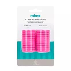 Disco Cogumelo para Caderno Inteligente Rosa Candy Mimo - 35 mm - 20 Unids