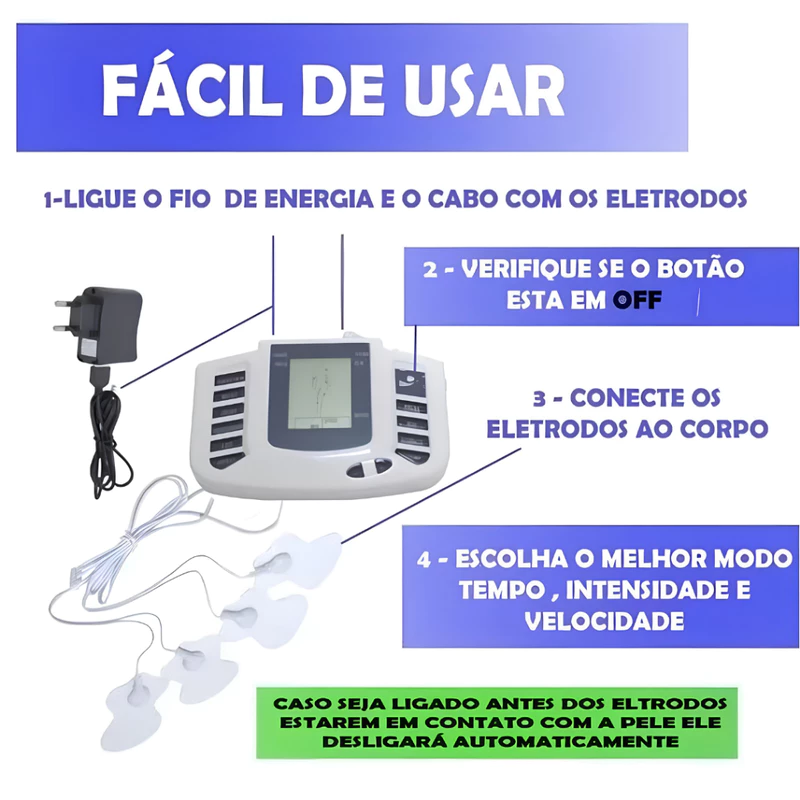 Massageador Elétrico Portátil com Visor LCD — foto 6