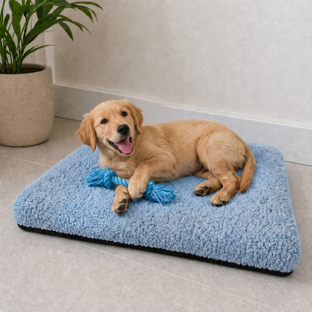 Colchonete Pet Premium 50x50 Sherpa Macio Para Cachorro e Gato