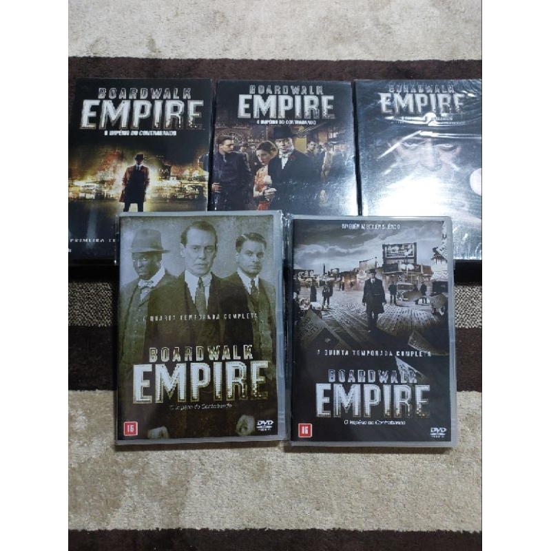 Dvd Série Seriado Boardwalk Empire - Temporadas 1 a 3 originais e lacradas - Temporadas 4 e 5 personalizadas