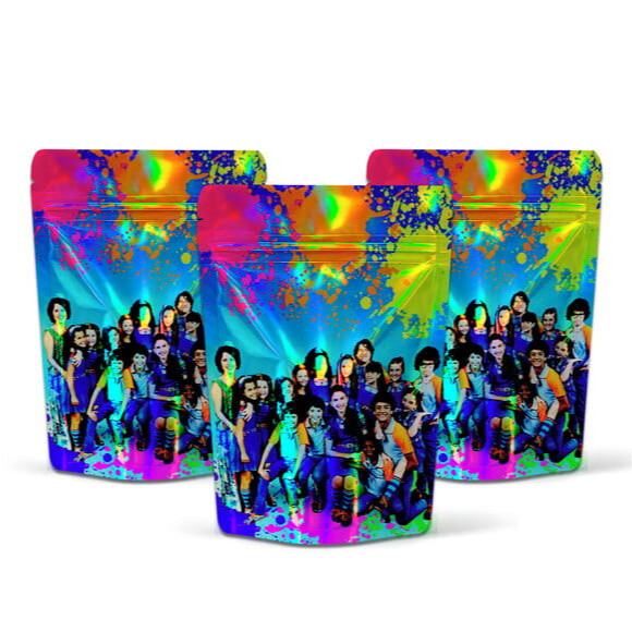 Saquinho Metalizado Zip 10x15cm Lembrancinha Festa Infantil Zip Abre e Fecha Saquinho Vazio Chiquititas