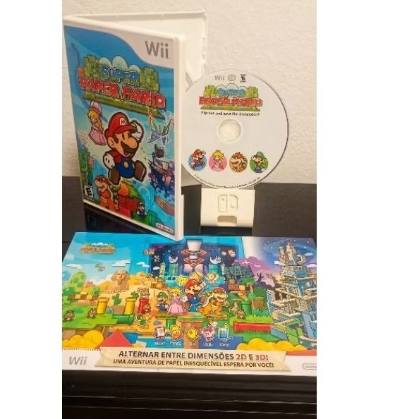 Jogo Super Paper Mario Nintendo Wii