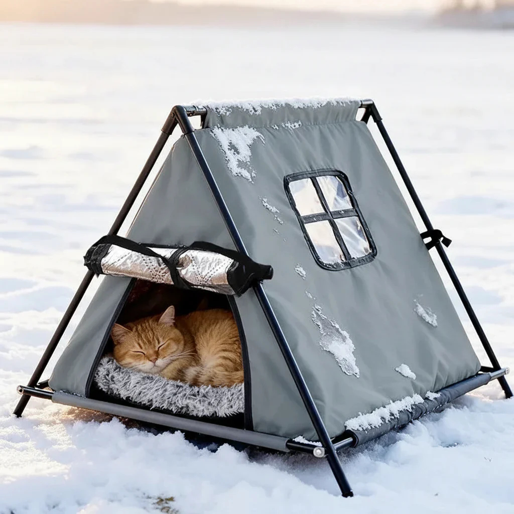 Cama Tenda Abriguinho para Pets – Proteção, Conforto e Privacidade
