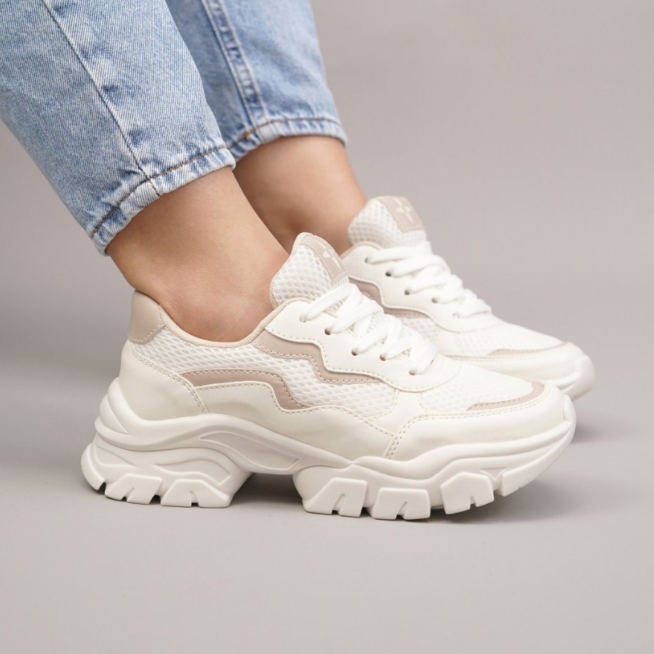 Tênis Feminino Chunky Tratorado Minimalista Solado Alto Dia a Dia-Promoção Envio Imediato Relâmpago