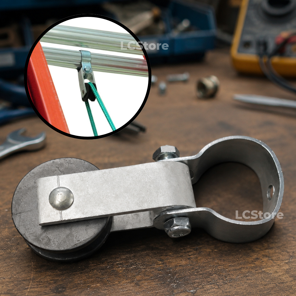 ACESSÓRIO / REPOSIÇÃO Escada Extensível em Fibra de Vidro Profissional - Roldana de Nylon Superior WBertolo