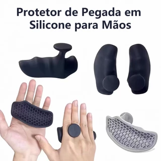 Luva De Levantamento De Peso Grip Para Mãos Anti-Slip Silicone Musculação e Treino Ergonômico Ginast