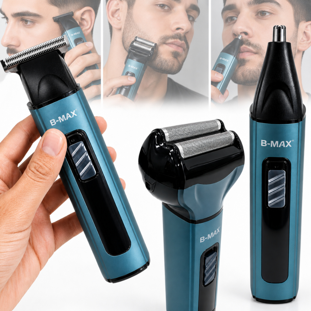 Maquininha De Barbear 3x1 Barbeador Maquina Aparador De Pelos Nariz Cortar Cabelo Masculino Profissional