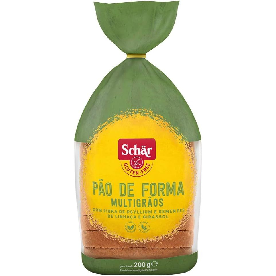Pão de Forma Multigrãos sem Glúten Schär Pacote 200g