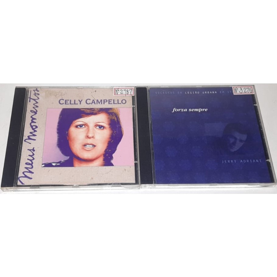 2 Cd´s - Jerry Adriani - Forza Sempre,Sucessos Da Legião Urbana & Celly Campello,Meus Momentos - Em Muito Bom Estado
