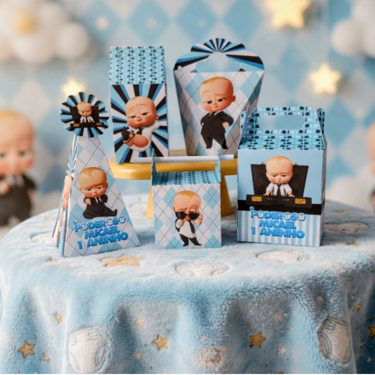 Kit Festa Personalizado O PODEROSO CHEFINHO - Lembrancinha de Aniversário - KIT PEGUE E MONTE
