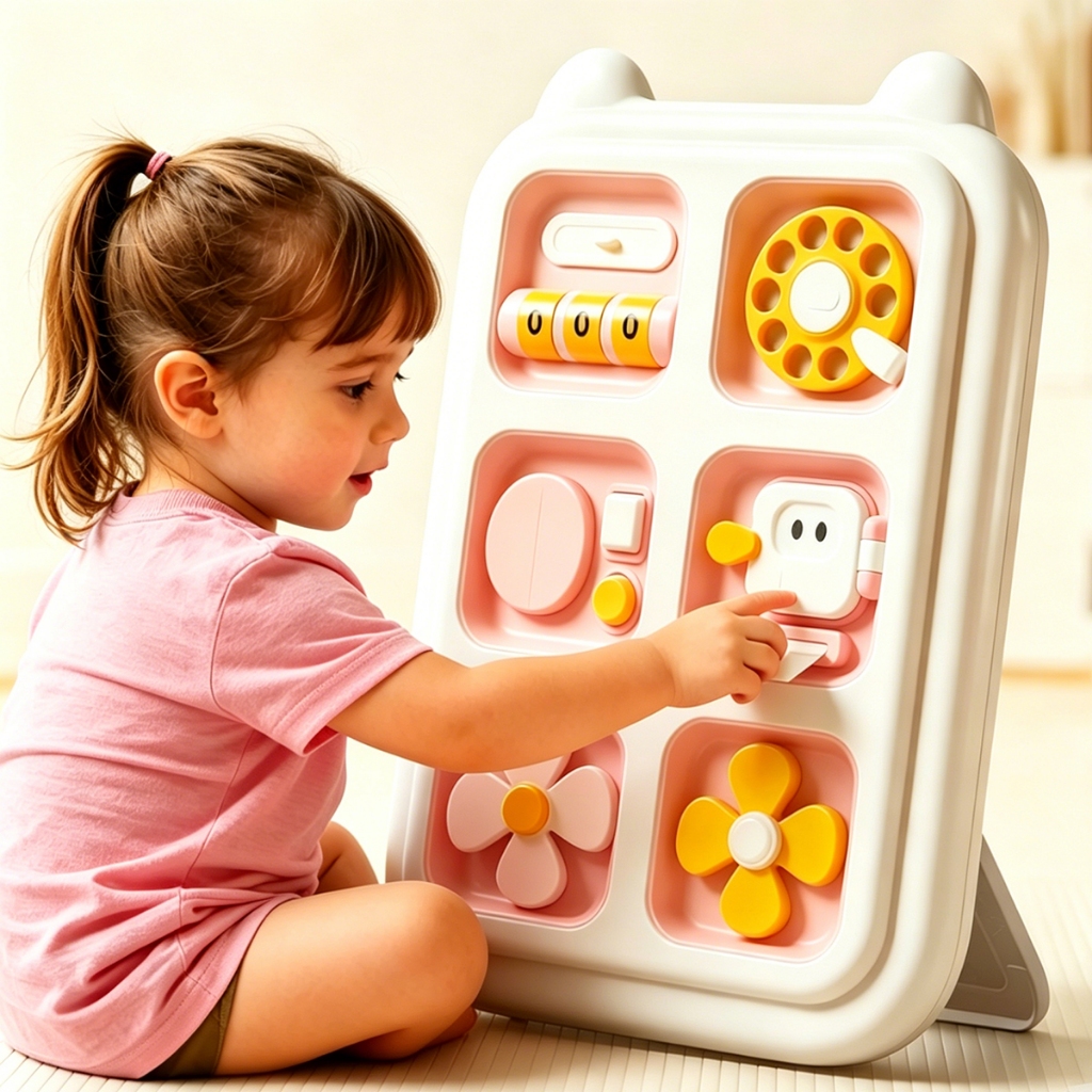 6 em 1 Brinquedos De Menino Baby Busy Board Cubo Montessori Brinquedos Sensórios Educativo Aprendizagem Fidget