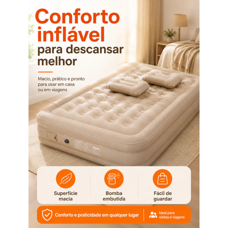Colchão Inflável Automático Com Bomba Embutida Glampture para Camping — foto 2