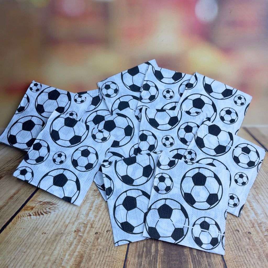 50~500 GUARDANAPOS FESTA FUTEBOL PRETO/BRANCO 19,5 X 21,5CM (VALE) CHOCO · foto 2