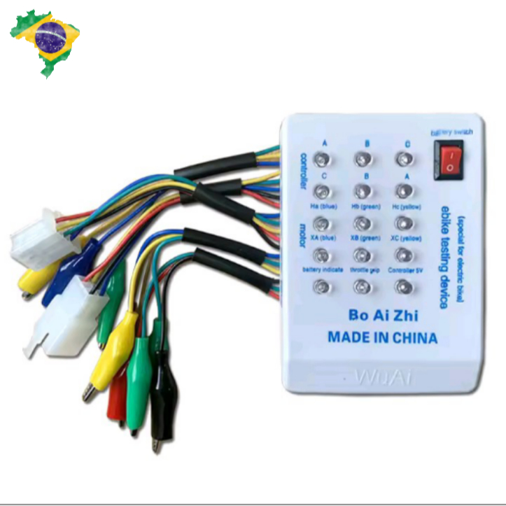 Testador Controladora, Bike, Scooter, Patinetes, Sem Escovas 60 °/120 ° 24V ~ 72V Com Bateria 9v