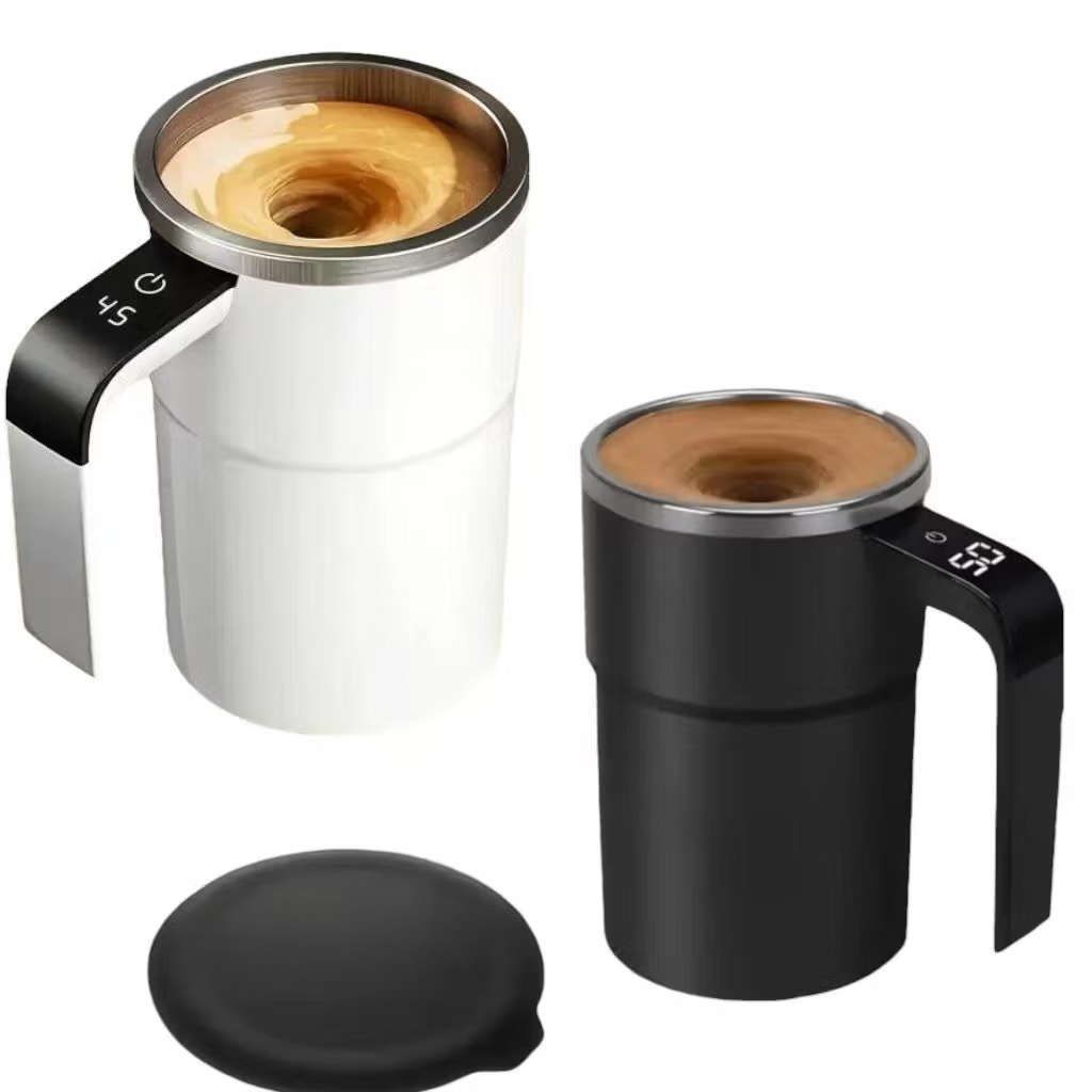 Copo Magnético de Mistura 380ml com Display de Temperatura, Caneca para Café e Mixer de Shake