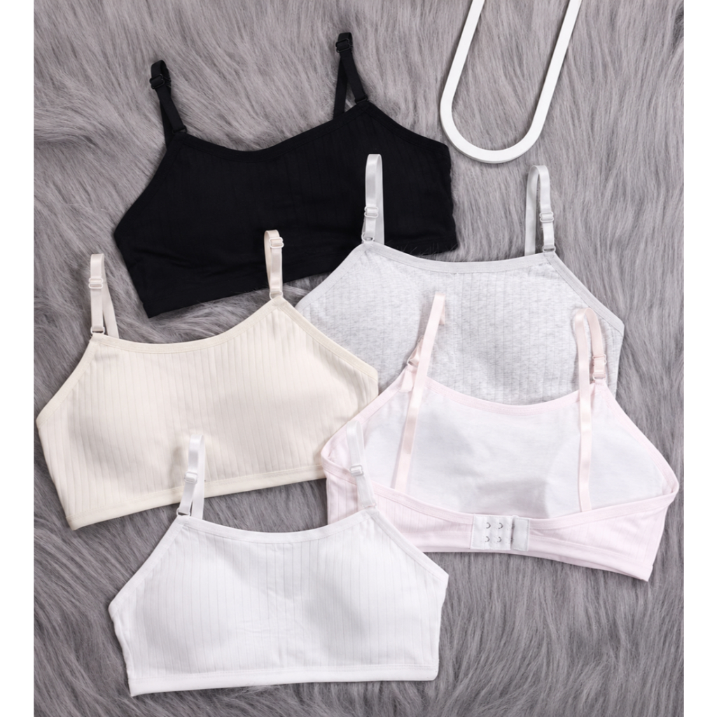 Sutiã Top De Dupla Camada Para Adolescentes/Meninas De 10-16 Anos