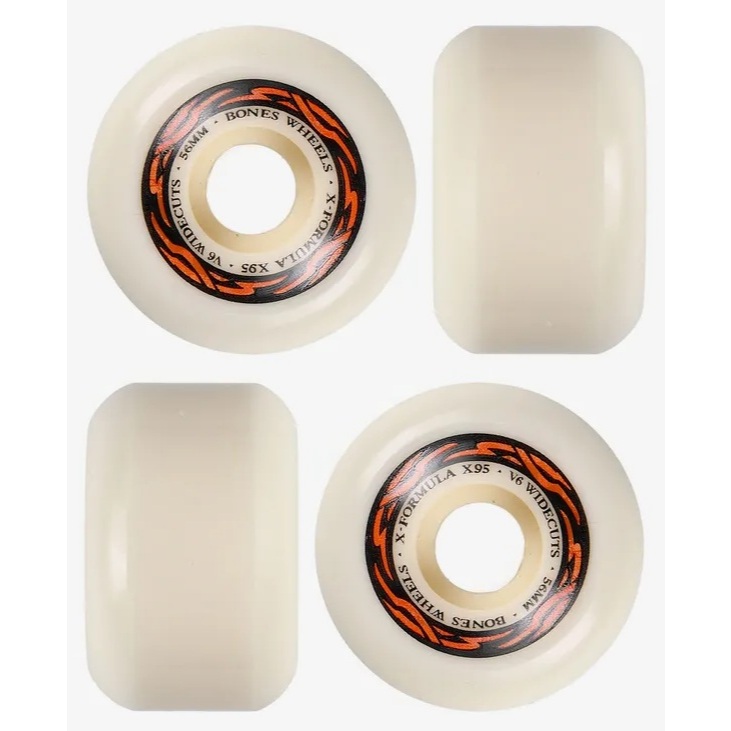 Roda Bones X-Formula 56mm 95a V6 Widecuts Skate - Envio Imediato