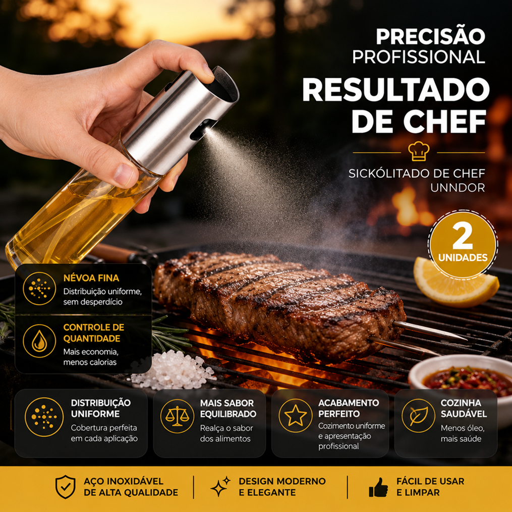 Kit 1 2 ou 3 Pulverizadores Spray para Azeite Óleo Vinagre 100ml Borrifador de Cozinha Reutilizável