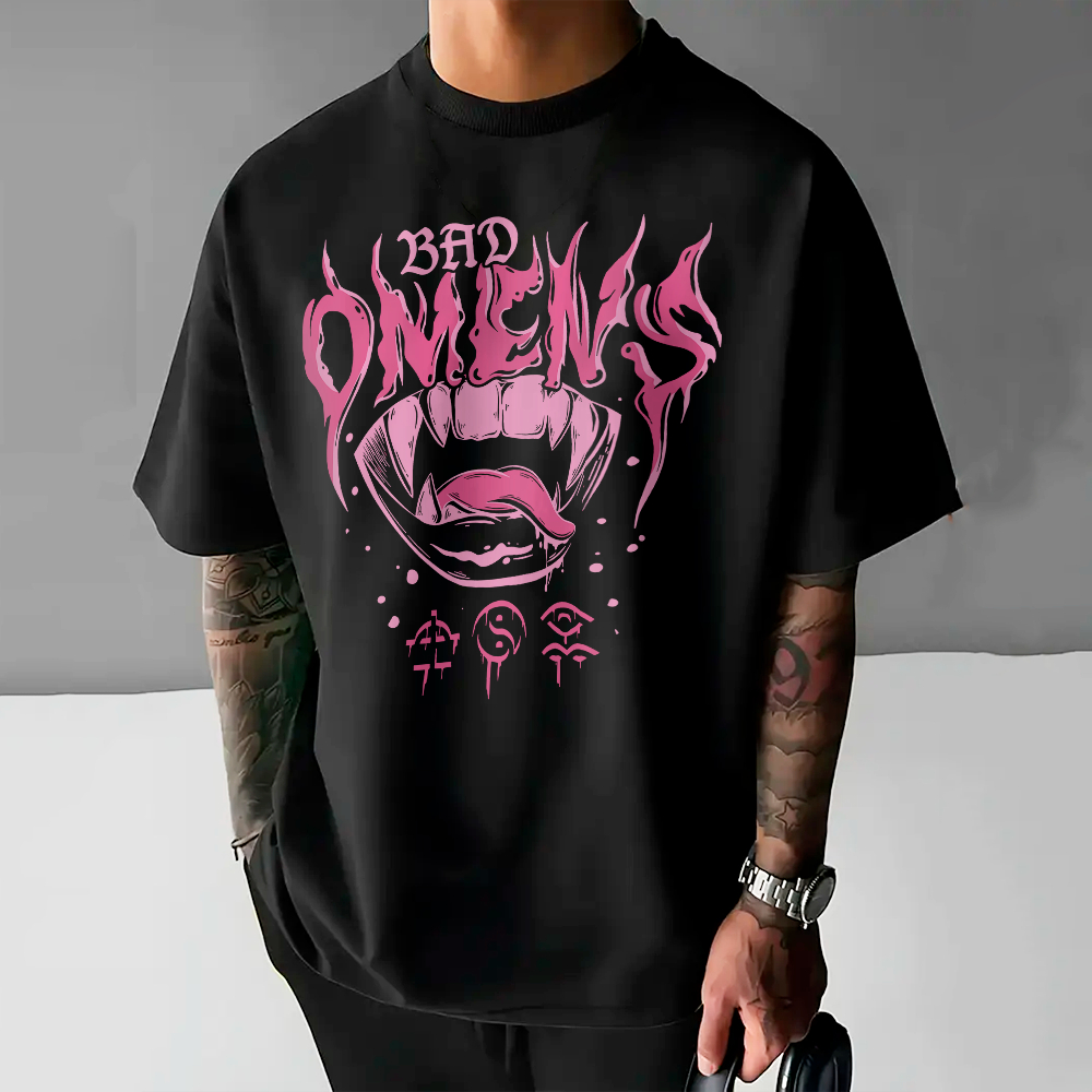Camiseta Basica e OVERSIZED Bad Omens Grunge Specter Metal Do You Fell Love Metal Rock Unissex