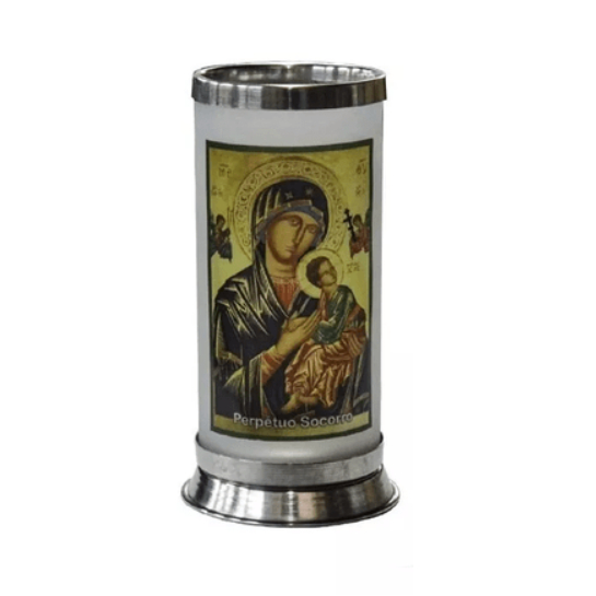 Porta Vela com Imagem Colorida - N. S. Perpétuo Socorro