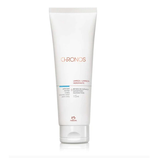 Sabonete Facial Hidratante Natura Chronos Creme Limpeza 115g Pele Seca Sensível