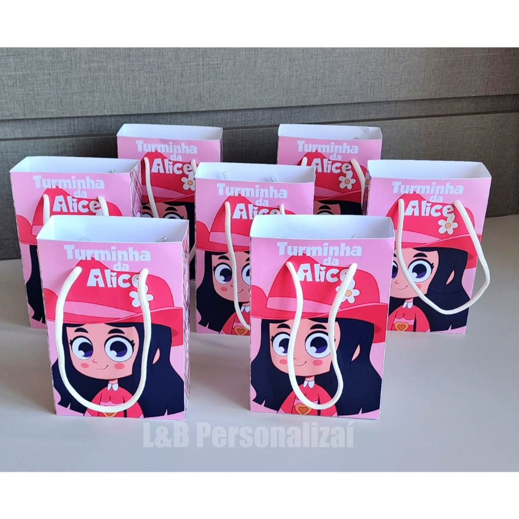 Sacolinha M Personalizada Tema Turma da Boiadeirinha lembrancinha aniversário - Boiadeirinha