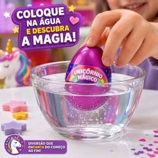 Ovo Unicórnio Magico Cresce na Água