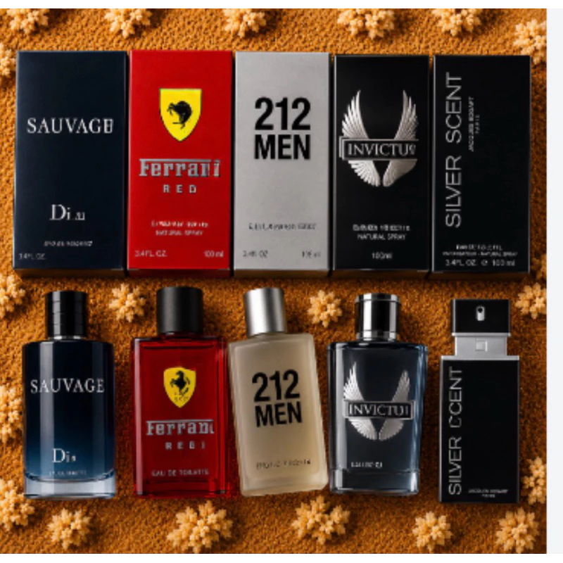 Kit 5 Perfumes Masculinos 100ml | Fragrâncias Variadas de Alta Fixação | Ideal para Present — imagem 1
