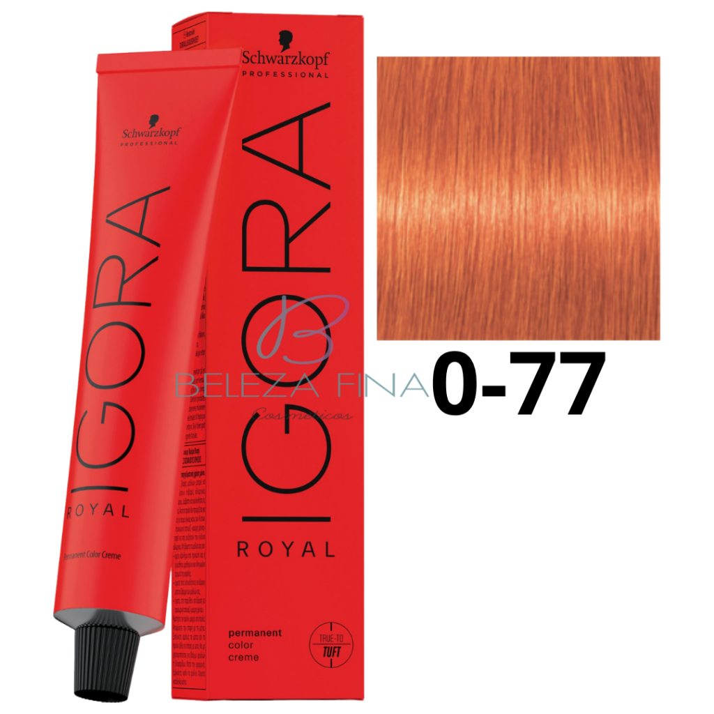Coloração Schwarzkopf Igora Royal Tintura 0-77 60g COBRE