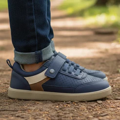Tênis Infantil Ortopasso Casual Urbano Menino Masculino Sola Reta Macio Leve Conforto