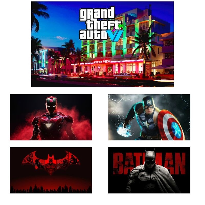 quadro gamer filmes game para decorar personalizar ambientes sala quarto linda imagem herói jogos
